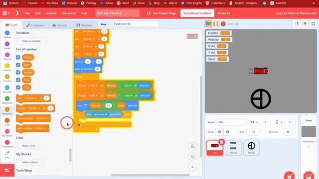 Scratch Drift Car Physics Tutorial смотреть онлайн