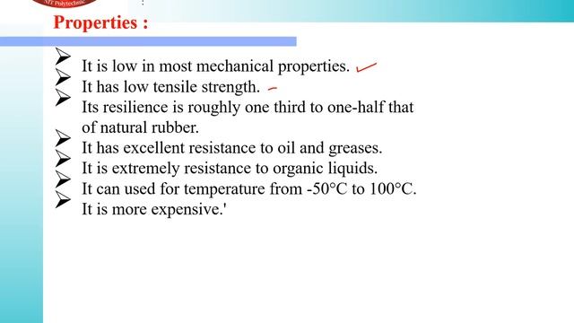 Chapter -05 NON-METALLIC AND ADVANCED MATERIAL Lecture No.27 TOPIC 5.03: RUBBER & CERAMIC смотреть онлайн