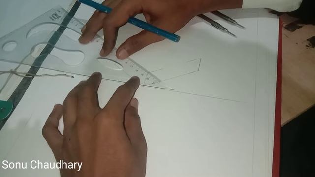 How to draw isometric projection in Hindi, iti drawing paper | by ITI iconic point Hindi смотреть онлайн