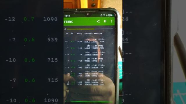 Декодирование сигналов по протоколу FT8 через Android приложение с радиостанцией Quansheng UV-K5. смотреть онлайн