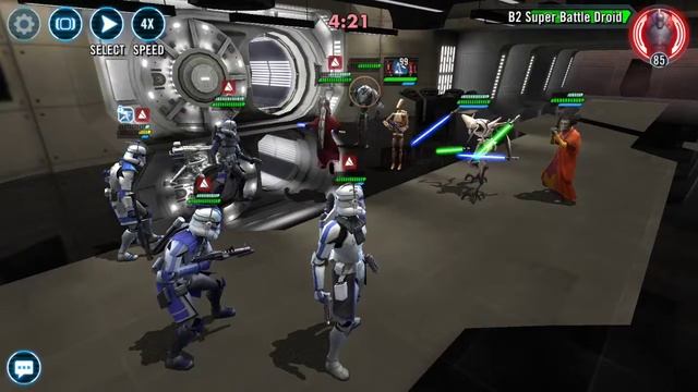 Underpowered clones beat reliced separatists. SWGOH смотреть онлайн