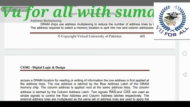 CS302 Digital and logic Design 39 to 45 important topics for subjectective and objectives metiral смотреть онлайн