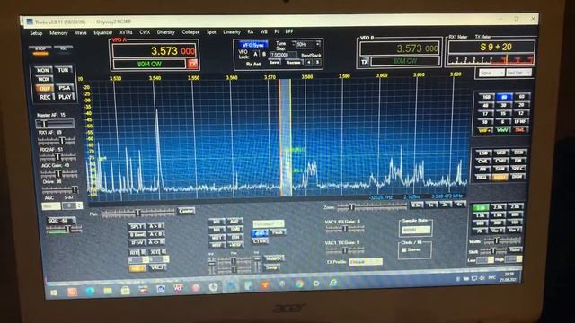 Odyssey2 Trx небольшой пример работы трансивера.