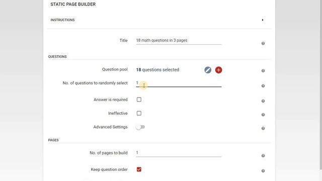 Quickly build a test with the "Static page builder" смотреть онлайн