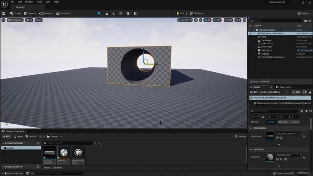 Easy Convert Geometry BSP Brush to Static Mesh in Unreal Engine 5 смотреть онлайн