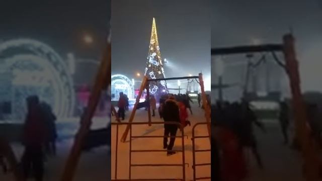 Открытие новогодней ёлки в парке "Крылья советов" смотреть онлайн