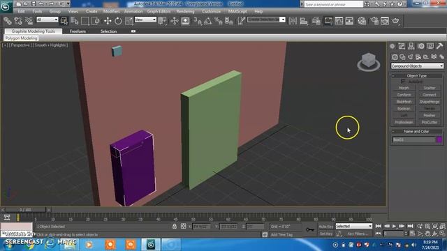 3D Max | Lec 24 _Compound Objects - Boolean & ProBoolean | 3D Max Full Modeling Tutorials