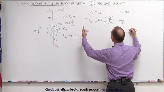 Physics 13.1 Moment of Inertia Application (2 of 11) Acceleration=? of the "True" Yo-Yo смотреть онлайн
