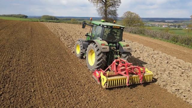 Saatbettbereitung | John Deere 6R150 // Pöttinger Lion 301 | Luxemburg 2024 смотреть онлайн