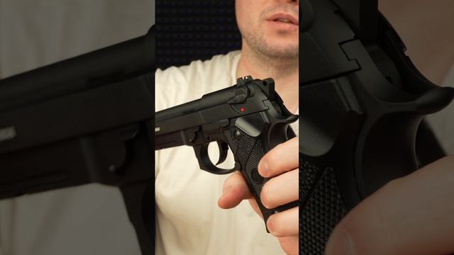 Страйкбольный пистолет KJW M9 VE-FM Gas GBB Black смотреть онлайн