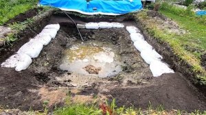 Как построить свой пруд из банеров пвх .