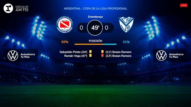 ARGENTINOS JUNIORS VS VÉLEZ - EN VIVO - COPA DE LA LIGA смотреть онлайн