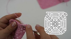 Square Crochet Top ⛝ Топ из двух квадратов для девочки крючком (часть 1)