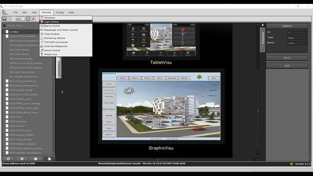 4.3 Siemens GAMMA KNX IP Control Center V4 - Scenes смотреть онлайн