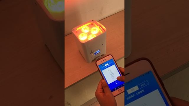 4x18w RGBWA UV 6in1 led wireless battery par light can control by phone смотреть онлайн