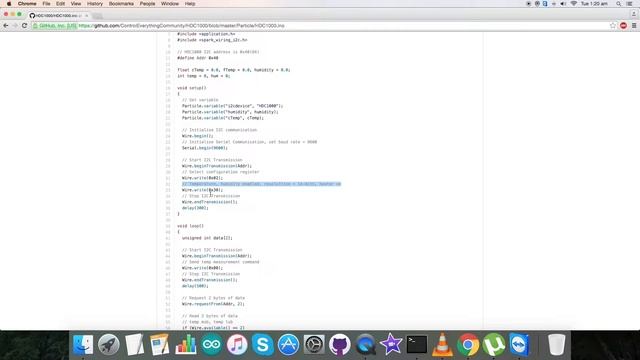 Particle Photon - HDC1000 Temperature Sensor Tutorial смотреть онлайн