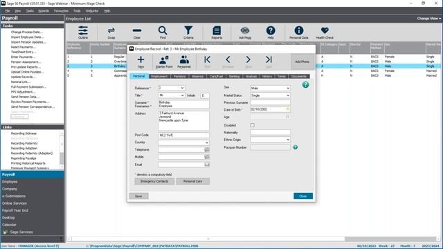 Sage 50 Payroll (UK) - Minimum wage check смотреть онлайн