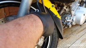 Yamaha TDM 850 4TX front brake pads change