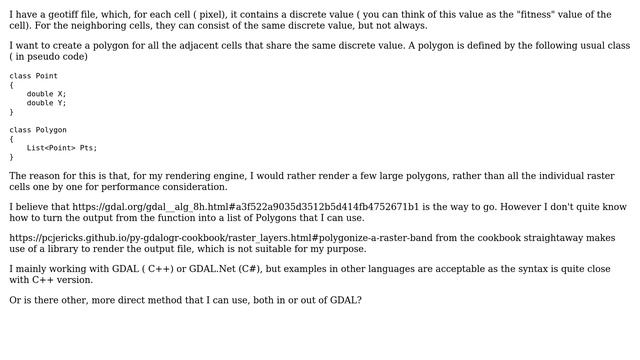 GIS: Constructing polygons from GDAL Polygonize? смотреть онлайн
