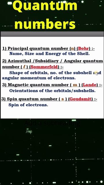 Quantum numbers 😃😃 quantum numbers class 11📕📜😀😍😃📋📕 смотреть онлайн