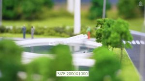 Макет с действующими элементами для компании Майкрософт/ interactive scale model Microsoft