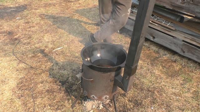 ОТКРЫТИЕ ДАЧНОГО СЕЗОНА 2023, ГОТОВЛЮ ПЛОВ В КАЗАНЕ НА ОТКРЫТОМ ОГНЕ