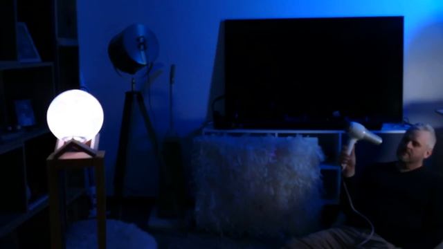 #800, Relaxing HAIR DRYER sound in a BLUE scene смотреть онлайн