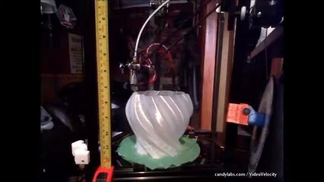 Time Lapse 3d Vase Max Print Volume of Kossel Mini смотреть онлайн