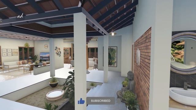 5.5 cent നാലുകെട്ട് | Nalukettu House Design | 3BHK | 2400 sqft | Plan | Home Tour | Arch-Diary смотреть онлайн