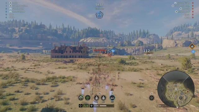 Crossout PvP 2P Party. Weekly Challenges. 18k PS Helicon Build Gameplay смотреть онлайн