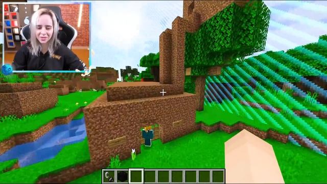 fiz meus inscritos construirem Casas de Terra no Minecraft!! смотреть онлайн