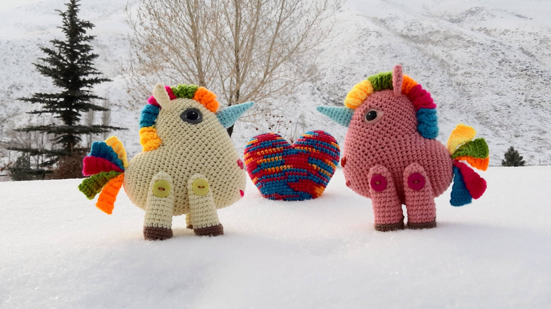 Единорог - сердце (видеообзор) Вязание крючком Unicorn - heart A pattern preview смотреть онлайн