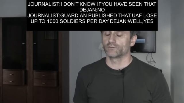 Serbian Mercenary Dejan Beric On Ukraine Losses