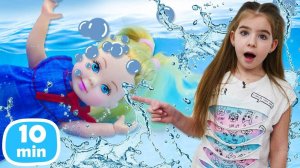 Игры в куклы для девочек – Штеффи промокла!