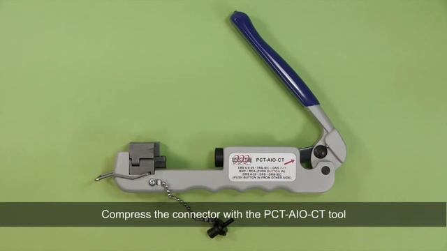 Compressing F connector on Triset-113 coax смотреть онлайн