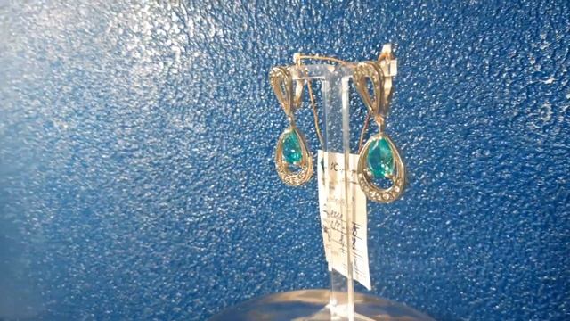 Серьги серебро 925, фианит 8.88г. смотреть онлайн