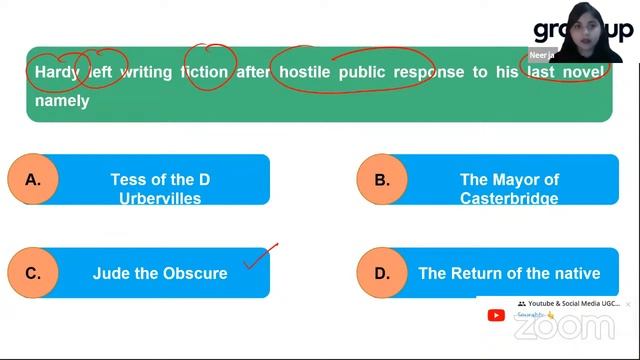 UGC NET 2021 | Questions On 19th Century Fiction And Prose  | English Literature | Neerja Mam