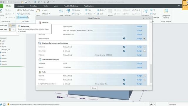 #42 Creo Part Modeling- Units Conversion And Mass Properties Of Part Features смотреть онлайн
