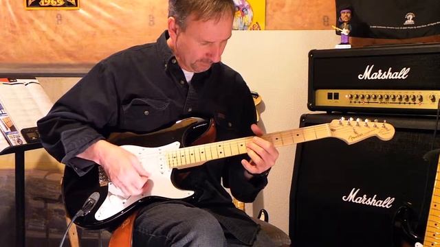Guitar Lesson Eric Clapton New Stratocaster 100 Watt Marshall Tube Amp . смотреть онлайн