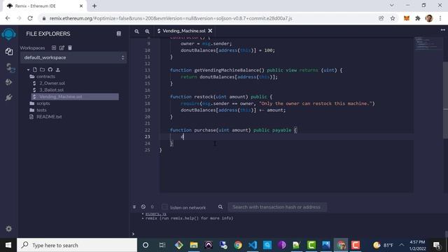 Smart Contract Tutorial - Vending Machine Smart Contract in Solidity смотреть онлайн