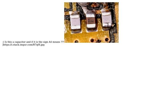 Electronics: Smd capacitor A4 sign identification смотреть онлайн