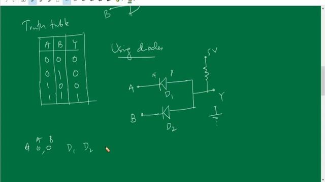 Logic gates theory: OR, AND and NOT gate using diodes and transistors смотреть онлайн