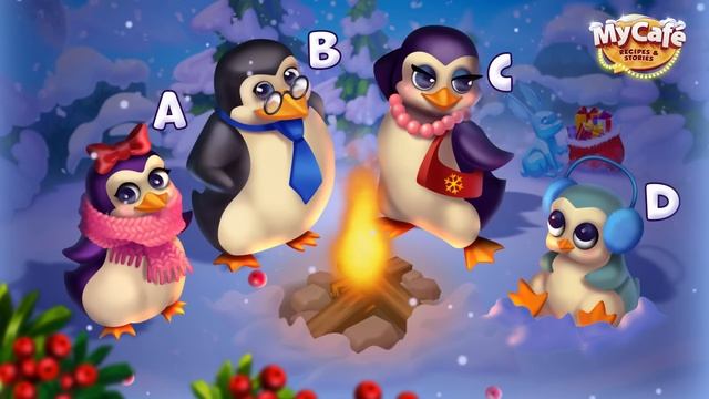 My Cafe Game: Mini-game "Which penguin received a gift?" смотреть онлайн