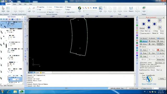 How to use China Fiber Laser Cutting Machine FSCUT Controller, Nesting parts in Cypcut for laser cu смотреть онлайн