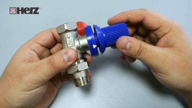 HERZ Termostatický ventil TS-90-V se skrytou regulací, M28x1,5 смотреть онлайн
