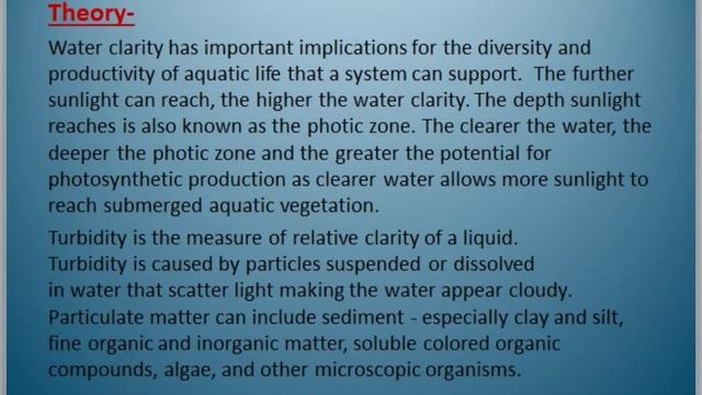 Water clarity/XII Biology practical смотреть онлайн