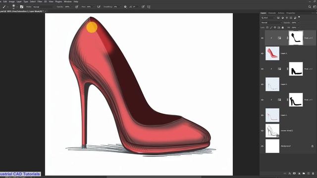 Create an AI Shoe Sketch to Realistic || Product Rendering in Photoshop смотреть онлайн