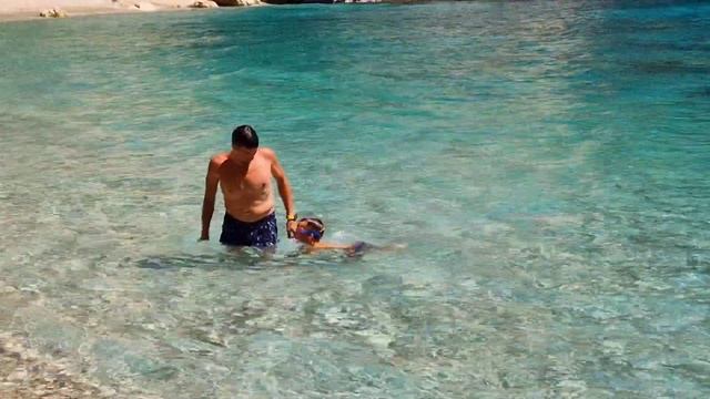 Место удивительной красоты "Giali beach", Корфу, Греция, 06.07.2023 г, смотреть онлайн