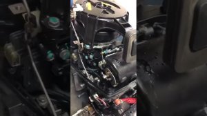 Работа мотора Marlin 9.9 PRO 326cc с доработанной гбц от Tohatsu 18. Часть 2.