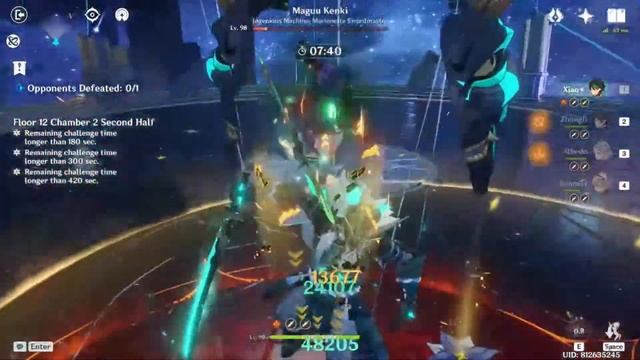 2.0 Abyss-12 Ayaka/Xiao w/Albedo | 9 star clear смотреть онлайн